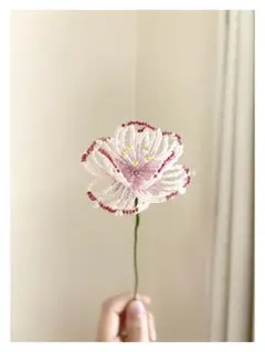 ビーズフラワー　ハンドメイド　インテリア