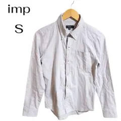 【6月より780円に値上げ】最終価格　インプ☆ 長袖シャツ　ライトグレー系　S