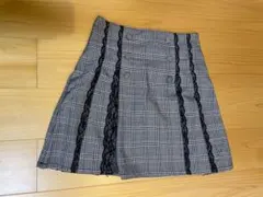 axes femme レディース　女の子　格子柄　Aライン　スカート