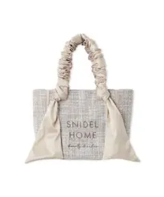 SNIDEL HOME ビジュー付き かごバッグ アイボリー フリル - メルカリ