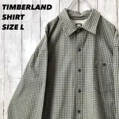 TIMBERLAND ティンバーランド　長袖チェック柄シャツ　L アメリカ古着