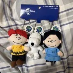スヌーピーぬいぐるみ キーチェーンセット ユニバ