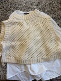 アイボリー コットン トップス 110