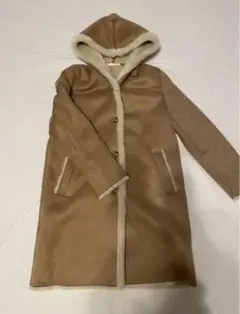 UNIQLO  ユニクロ　ムートンタッチフーデットコート　ベージュ　M