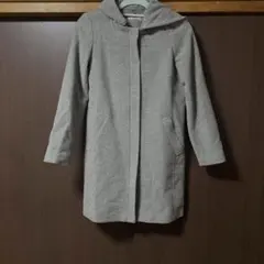 a.v.vグレー フード付き ロングコートＭ