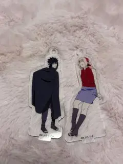NARUTO うちはサスケ　春野サクラ　アクリルキーホルダー