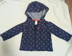 ネイビー　アンカー柄 アウター