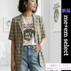 ♥️ me+em select ♥️ 薄手 半袖 テーラードジャケット シャツのサムネイル