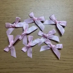 リボン ヘアアクセサリー アクセサリー ピンク 8個