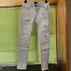 V-men スキニーデニム ライトブルー