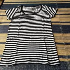 shuca ボーダー柄 半袖Tシャツ Mサイズのサムネイル