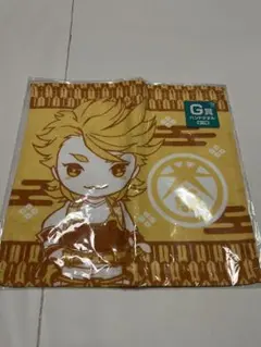 キャラクター ハンドタオル 黄・茶色系 約25cm