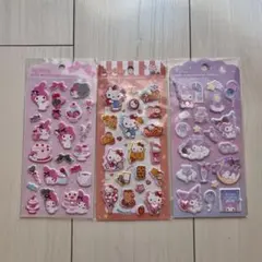 サンリオ　ジュエルマシュマロステッカーシール 3枚セット