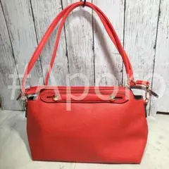 Simplicite シンプリシテェ レッド ショルダーバッグ 内ポケットありのサムネイル