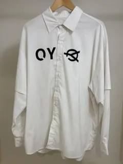 OY 長袖シャツ Yシャツ レイヤード 韓国 ストリート 古着 白シャツ