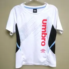 UMBRO アンブロ ワードロゴ 半袖プラクティスシャツ O 白のサムネイル