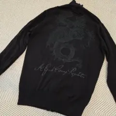 ディーゼル フルジップ ニット ジャケット ブラック 総柄 黒 Mのサムネイル