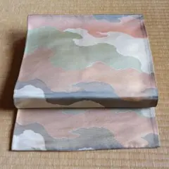 ✳中古品「袋帯」金糸と色糸で瑞雲の意匠が施されています・ラメ風の光沢があります✳
