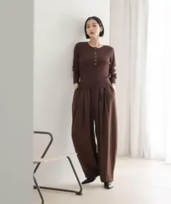 シアーヘンリーニットプルオーバー