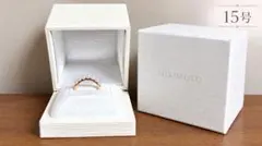 MIKIMOTO ミキモト ベビーパール 7連 リング ピンクゴールド 15号