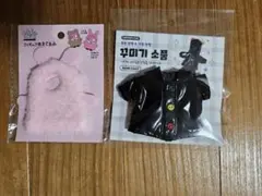 お値下げしました！ぬいぐるみ用 フード付きレインコート 黒、ウサギ被り物セット