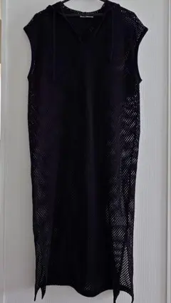 CUBESUGAR フード付きメッシュワンピース