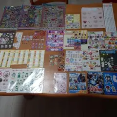 平成女児　キャラクターシールセット　レトロ
