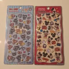 プチドロップステッカー トムとジェリー&ミッキーマウス