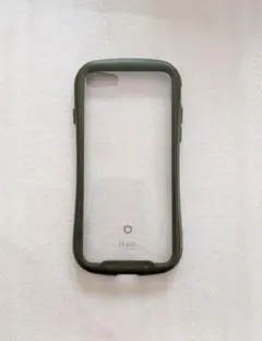 iFace iPhoneSE (第3 /第2世代)のクリアケース　カーキ 透明