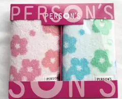 PERSON'S 花柄タオルハンカチ2枚セットのサムネイル
