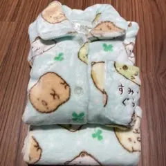 【すみっこぐらし】フリースパジャマ/130サイズ/みずいろ