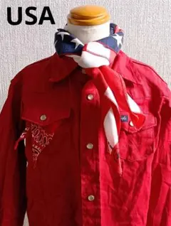 ※90年代 USA製 HAV-A-HANK星条旗バンダナ RN 15187