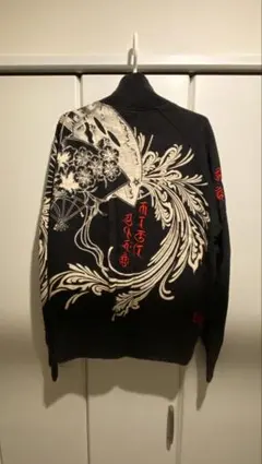 ③和風刺繍デザイン ジャンパー Lサイズ　絡繰魂