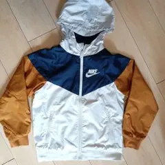 Nike フード付きジャケット ネイビー/ブラウン 130〜140cm