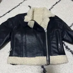 レザー ボア ショートジャケット