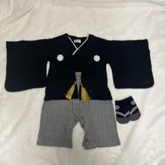 袴ロンパース　足袋風ソックス　セット