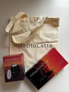 AdaptoLatte トートバッグ & マグ & 泡立て器セット