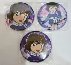 名探偵コナン　灰原哀　缶バッジ　ジャンプ　グリッター