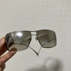 POLICE シルバー スクエア サングラス