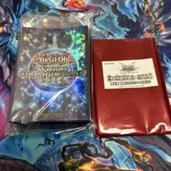 【新品未開封】遊戯王 wcs 2024 プロテクター スリーブ 2個セット 未開封状態A】【遊戯王】スリーブ WCS2024 赤 100枚 《未開封