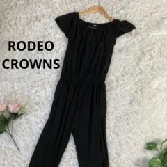 RODEO CROWNS ロデオクラウンズ　F オールインワン　ブラック