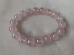 パワーストーンブレスレット【ローズクォーツ12ｍｍ】20260407-08
