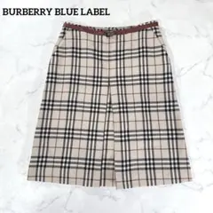 BURBERRY BLUE LABEL スカート ノバチェック セミフレア 38