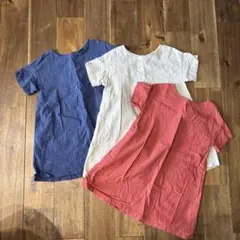 コムサ　半袖ワンピース 3色セット