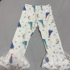 しまむら　アナ雪　レース付きパンツ　100