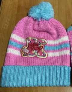 ハローキティ　ニット帽　レディース