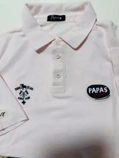 PAPAS ピンク ポロシャツ