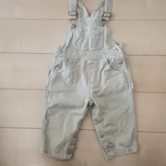 ベージュ コットンオーバーオール 12-18M