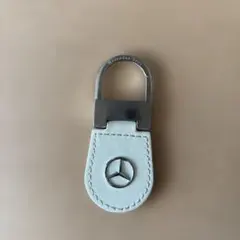 Mercedes-Benz ホワイトレザーキーホルダー　純正品