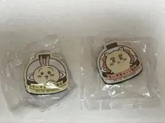 ちいかわ　びっくらぽんマグネット　うさぎ、シーサー、くりまんじゅう、あのこ